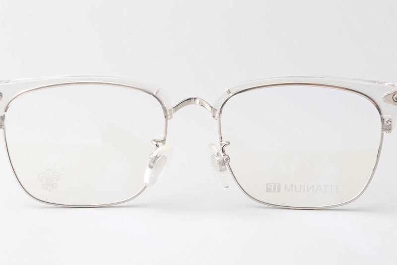 Plonkep I Eyeglasses Clear Silver