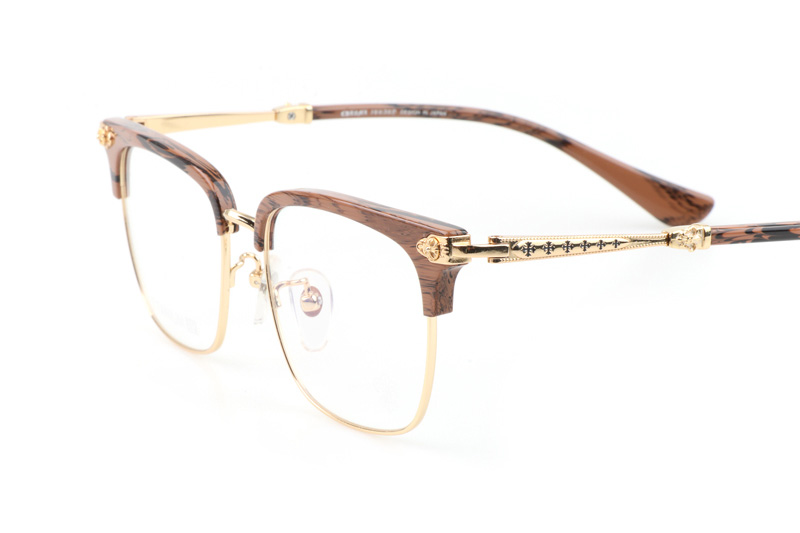 Plonkep I Eyeglasses Wooden Gold