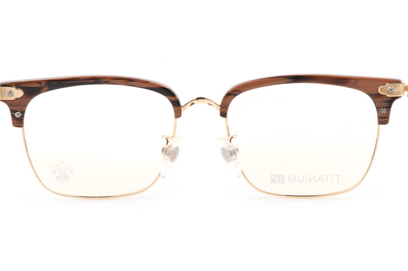 Plonkep I Eyeglasses Wooden Gold