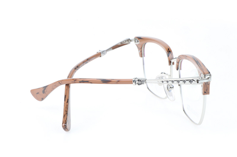 Plonkep I Eyeglasses Wooden Silver