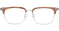 Plonkep I Eyeglasses Wooden Silver