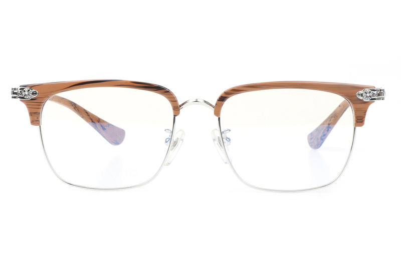 Plonkep I Eyeglasses Wooden Silver