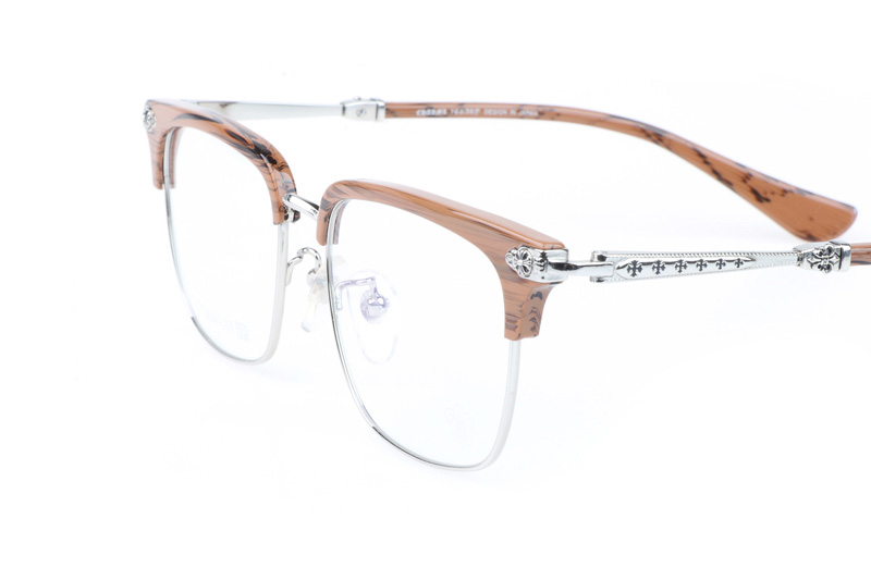 Plonkep I Eyeglasses Wooden Silver