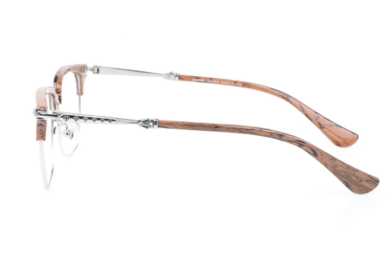 Plonkep I Eyeglasses Wooden Silver