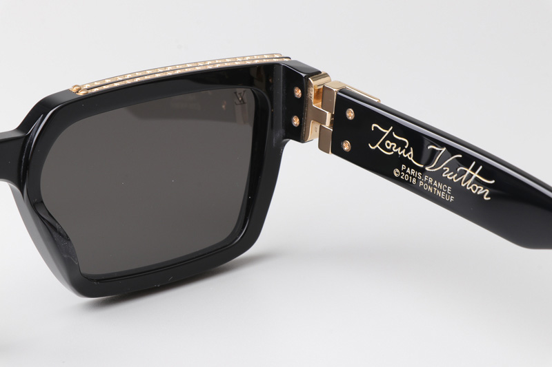 Pont Neuf Z1165W Sunglasses Black Gold Gray