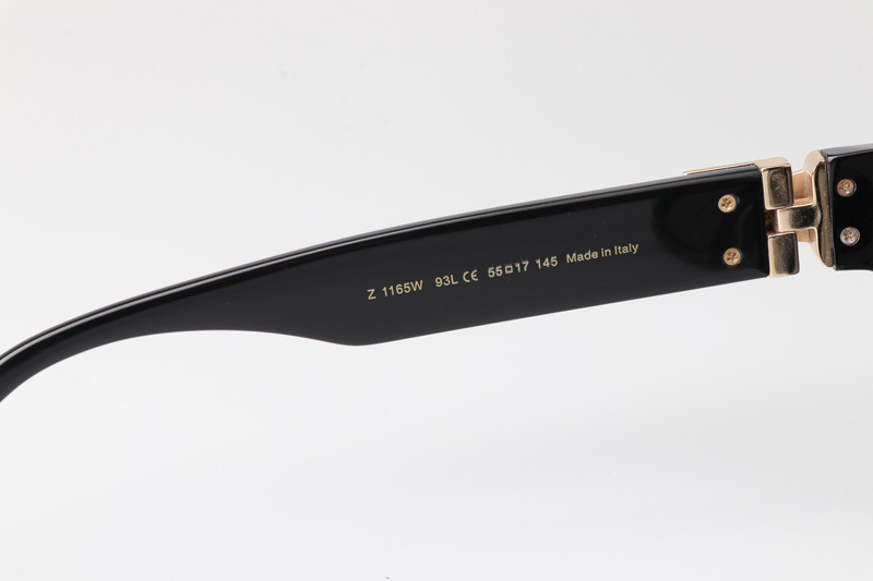 Pont Neuf Z1165W Sunglasses Black Gold Gray