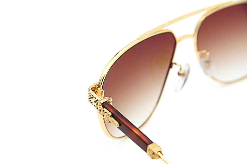 Prob-I Sunglasses Gold Gradient Brown