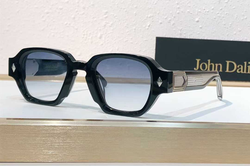 Project P02 Sunglasses Black Silver Gradient Blue