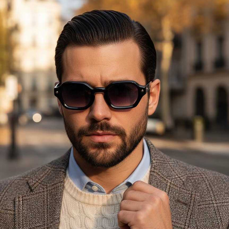 Project P05 Sunglasses Black Tortoise Gradient Gray