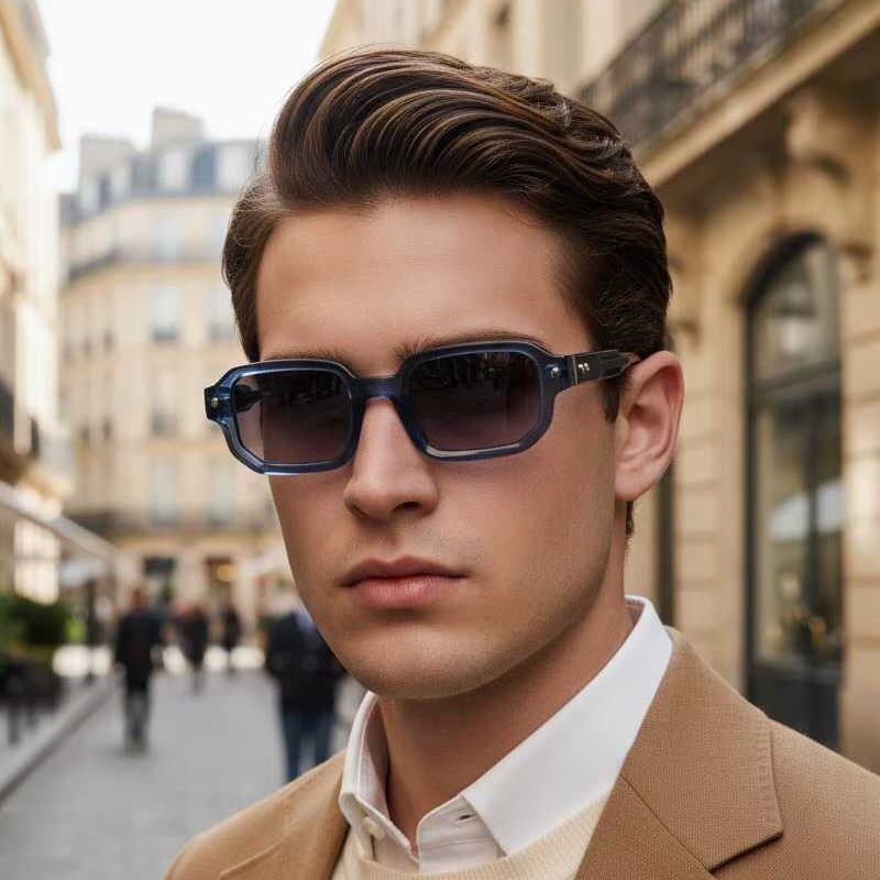 Project P06 Sunglasses Blue Gradient Gray