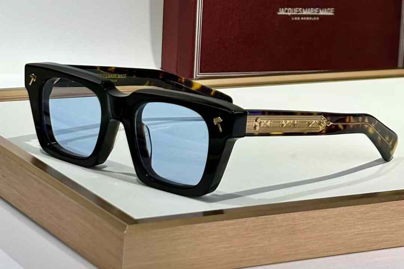 Quentin Sunglasses Black Tortoise Blue