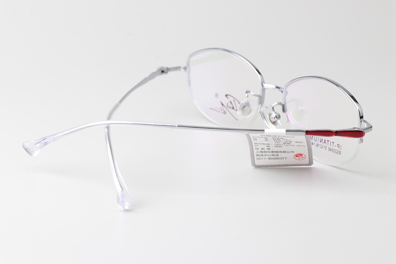 RS20046 Eyeglasses Red Silver