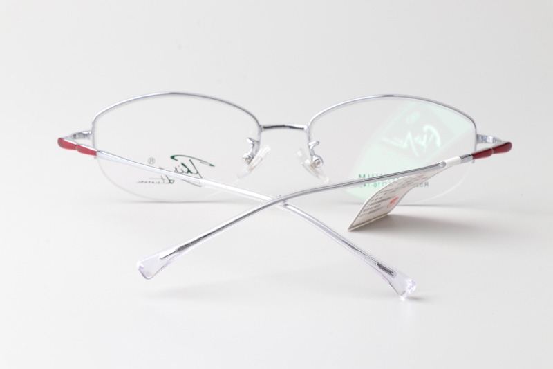 RS20046 Eyeglasses Red Silver