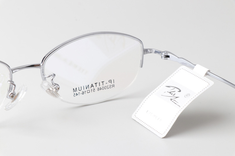 RS20046 Eyeglasses Red Silver