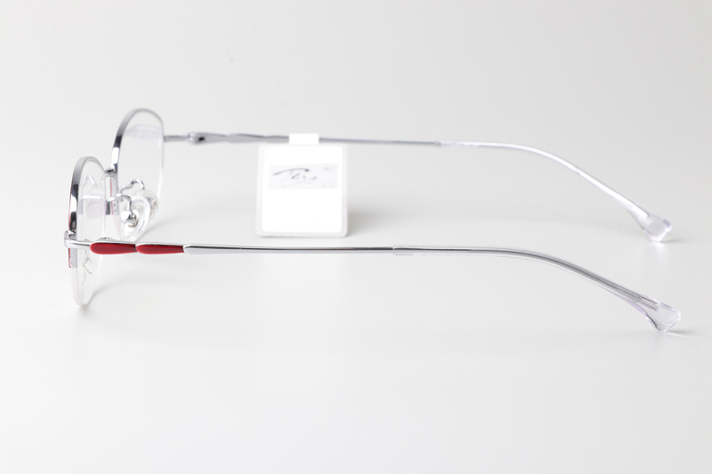 RS20046 Eyeglasses Red Silver