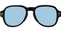 Red Cloud Sunglasses Black Blue