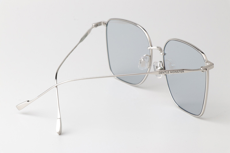 Reme Sunglasses Silver Light Gray