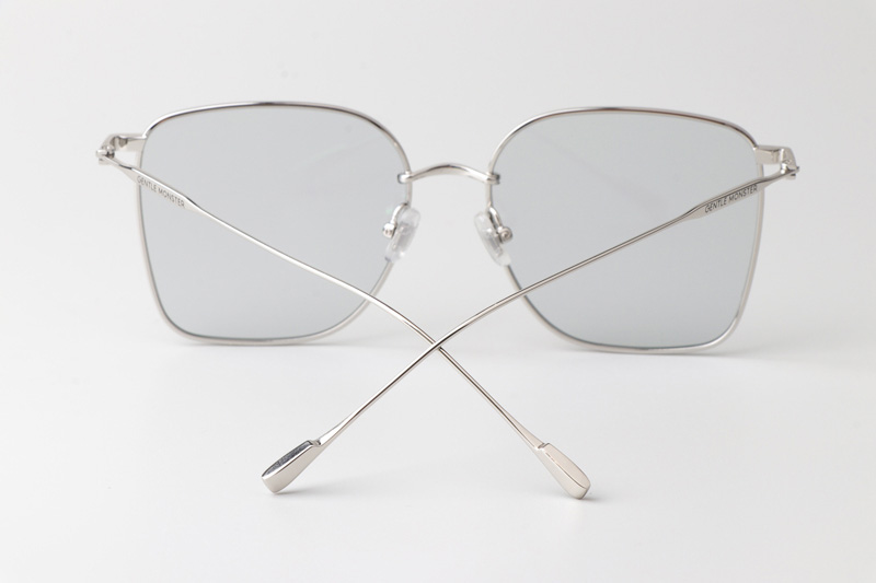 Reme Sunglasses Silver Light Gray