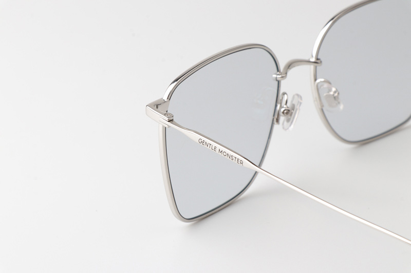 Reme Sunglasses Silver Light Gray