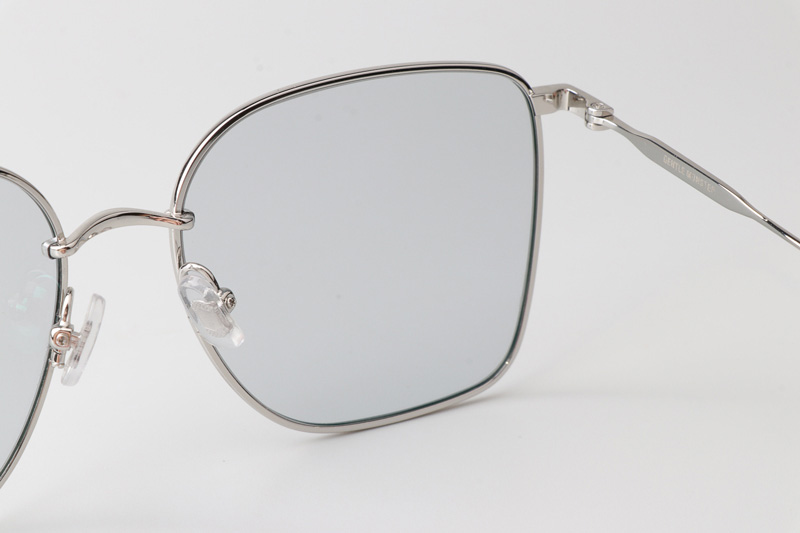 Reme Sunglasses Silver Light Gray