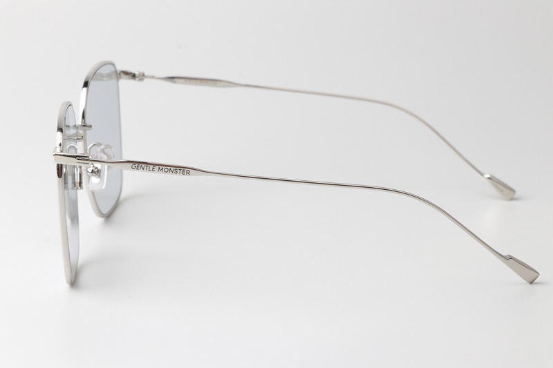 Reme Sunglasses Silver Light Gray