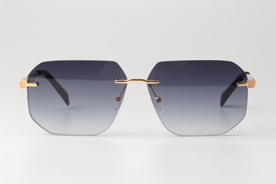 SCHG80 Sunglasses Gold Gradient Gray
