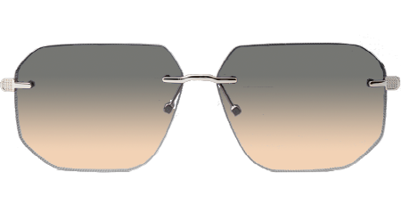 SCHG80 Sunglasses Silver Gradient Gray