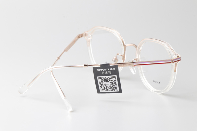 SL201 Eyeglasses Transparent Gold