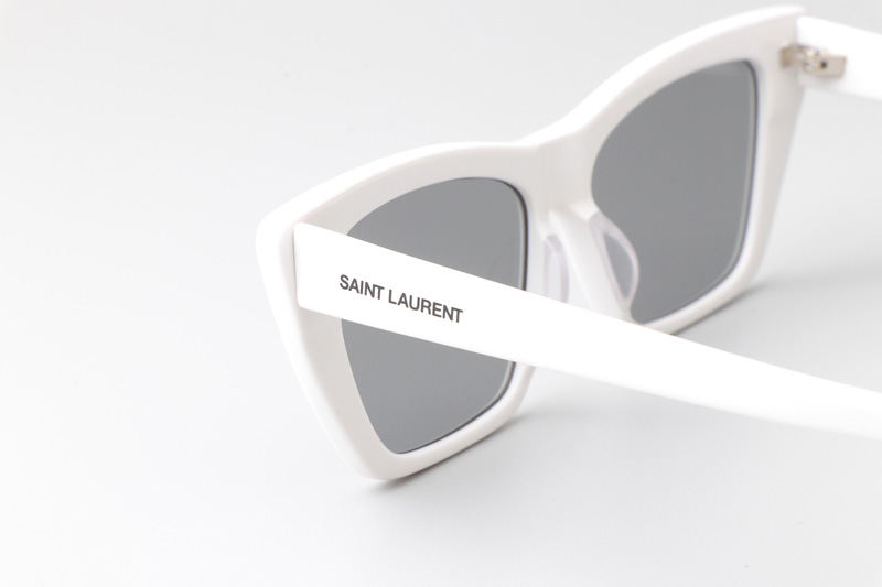 SL276 Mica Sunglasses White Silver