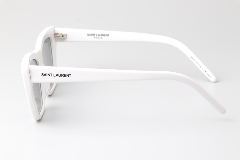 SL276 Mica Sunglasses White Silver