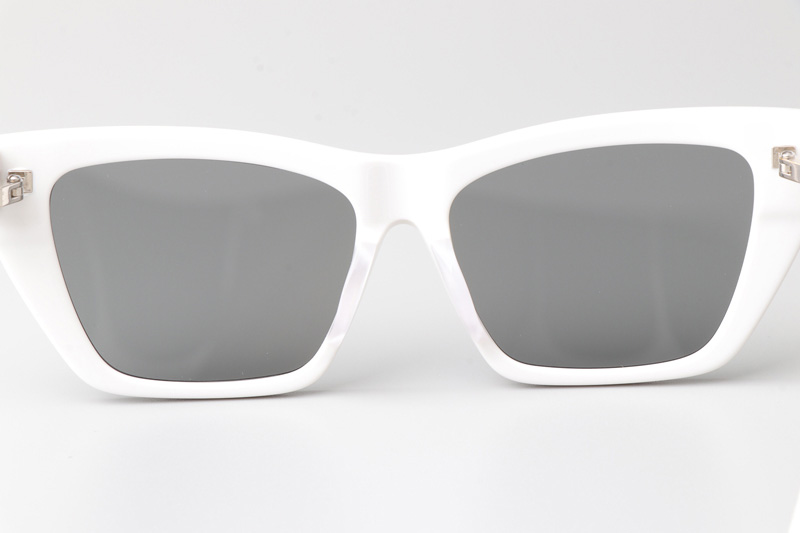 SL276 Mica Sunglasses White Silver