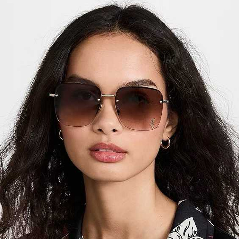 SL312M Sunglasses Gold Gradient Brown