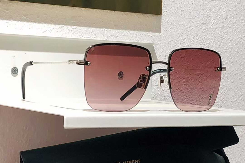 SL312M Sunglasses Silver Gradient Pink