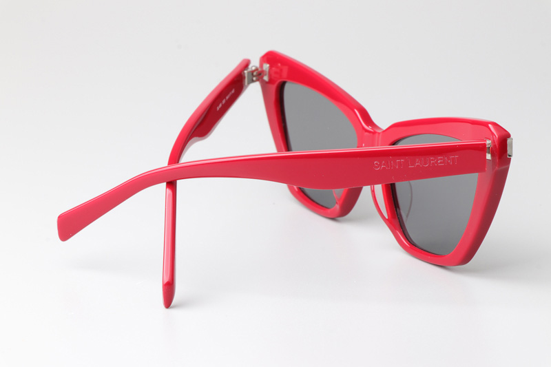 SL466 Sunglasses Red Silver