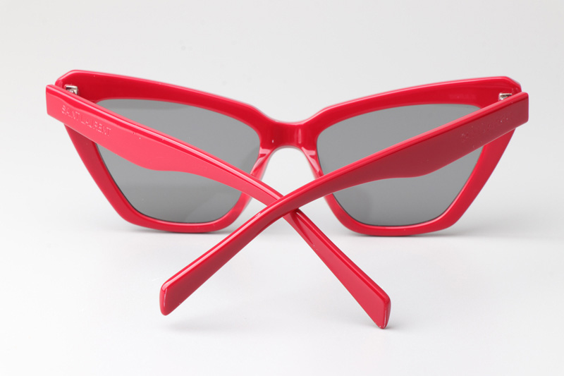 SL466 Sunglasses Red Silver