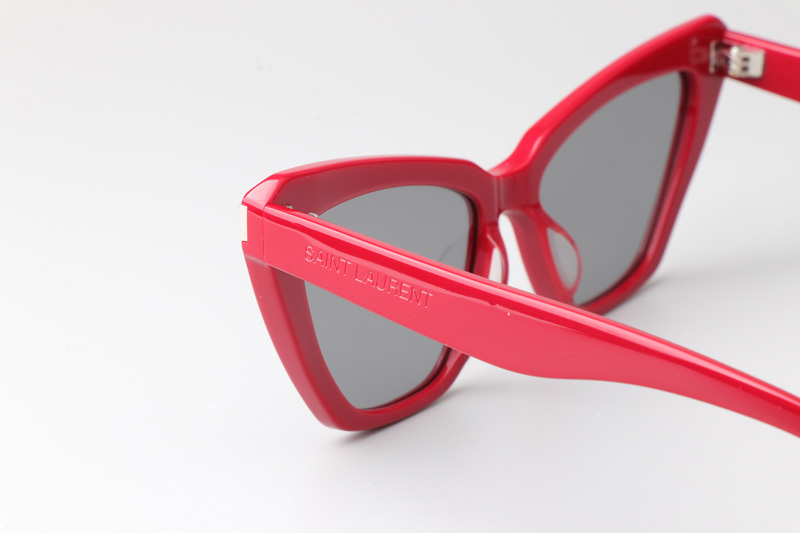 SL466 Sunglasses Red Silver