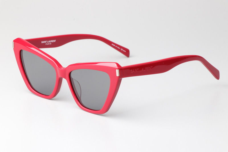 SL466 Sunglasses Red Silver