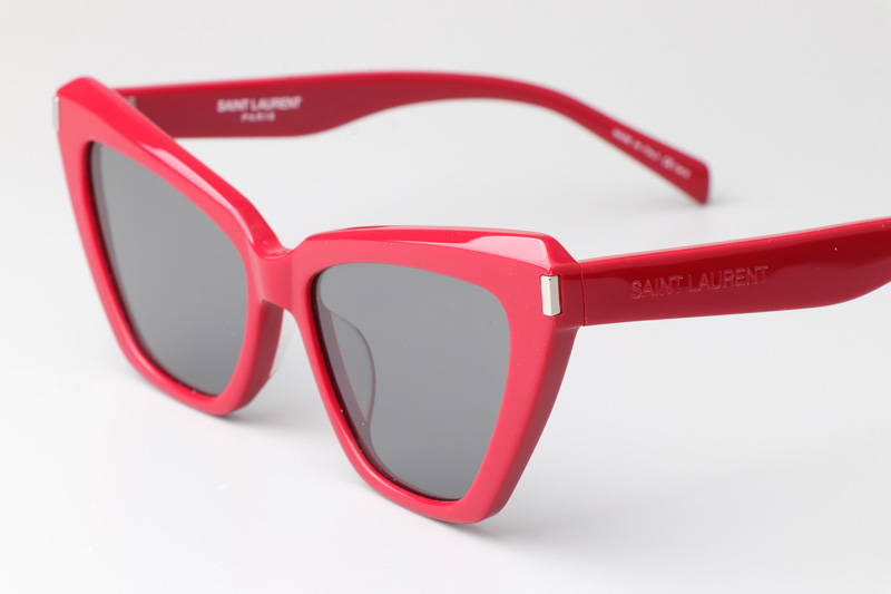 SL466 Sunglasses Red Silver