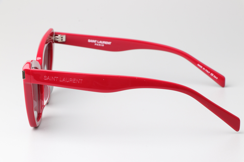 SL466 Sunglasses Red Silver