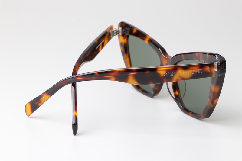 SL466 Sunglasses Tortoise Green