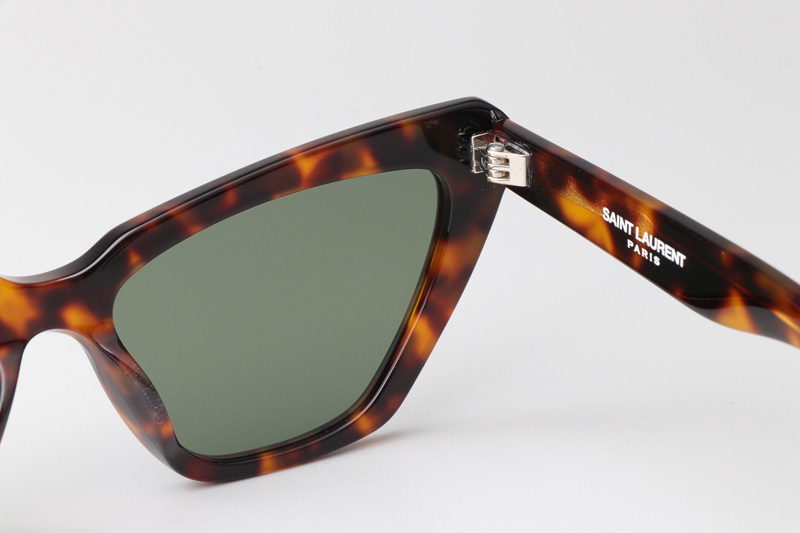 SL466 Sunglasses Tortoise Green