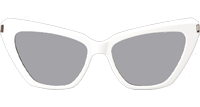 SL466 Sunglasses White Silver