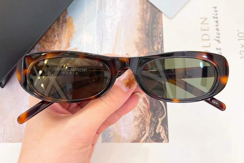 SL557 Sunglasses Tortoise Green