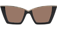 SL570 Sunglasses Black Gold Brown