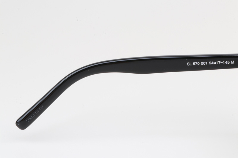 SL570 Sunglasses Black Gold Brown