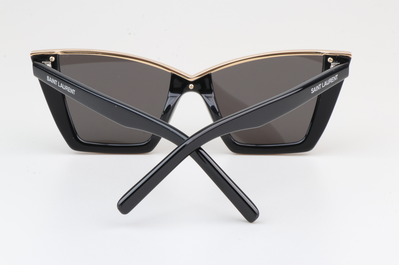 SL570 Sunglasses Black Gold Gray