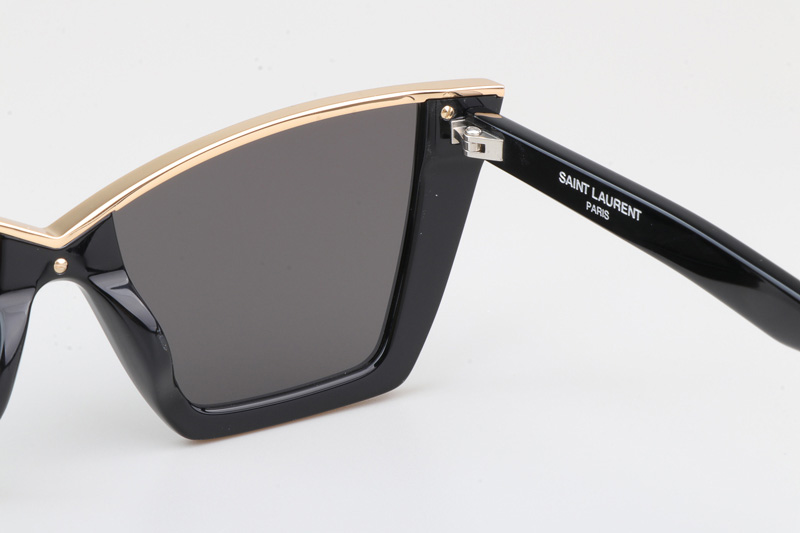 SL570 Sunglasses Black Gold Gray