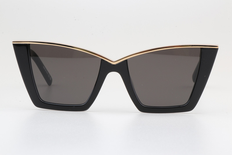 SL570 Sunglasses Black Gold Gray