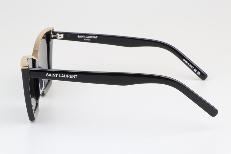 SL570 Sunglasses Black Gold Gray