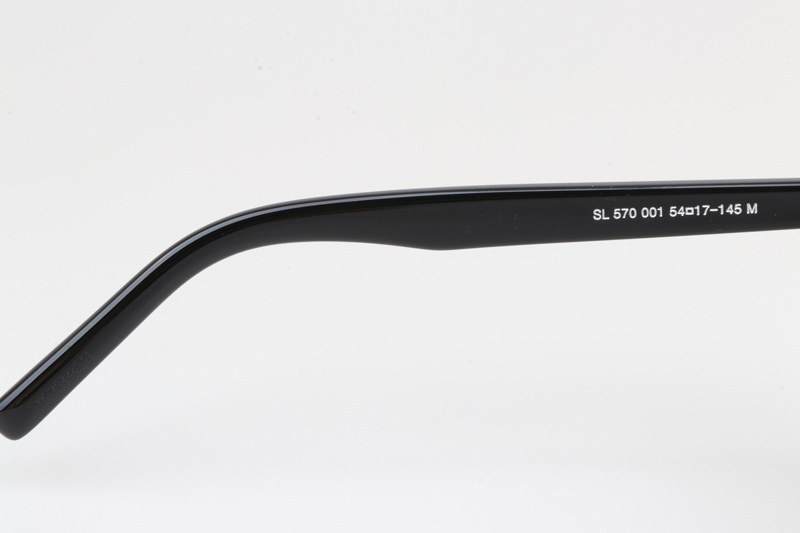 SL570 Sunglasses Black Gold Gray